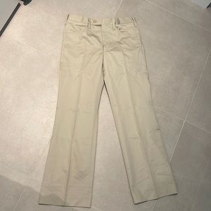 Gucci pants size 32” men ivory beige dress elegant straight 100% rayon viscose